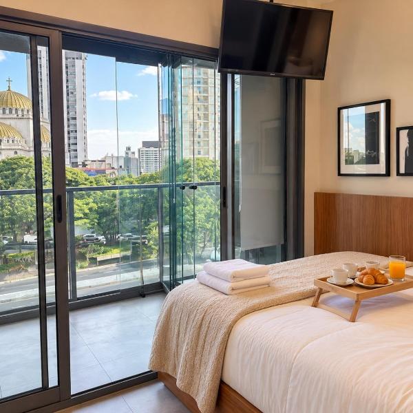Paraíso: Studio com varanda e vista incrível 408 - Foto 2