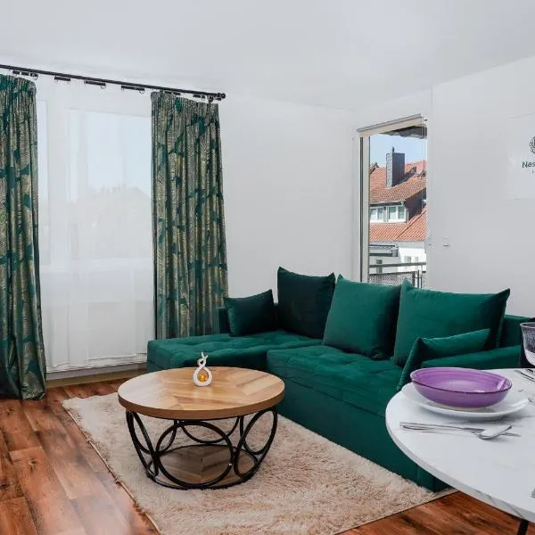Viesnīca NestlyStay - City Apartment- Free Parking - Balkon pilsētā Zārbrikene