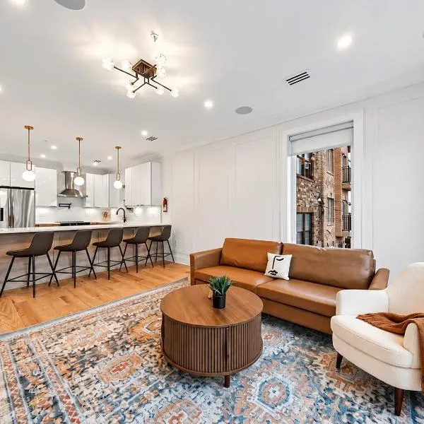 Upscale 3BR 2BA Apartment Near NYC Quick NYC Access, hotel v destinaci Jersey City