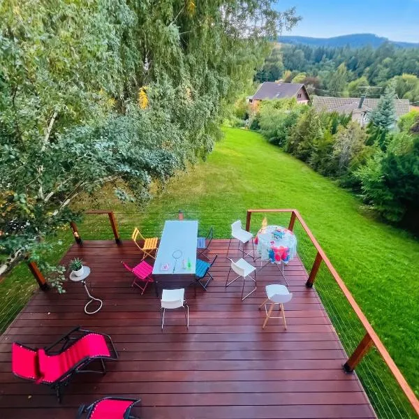 Chalet spacieux à Wangenbourg-Engenthal avec vue panoramique, khách sạn ở Wangenbourg
