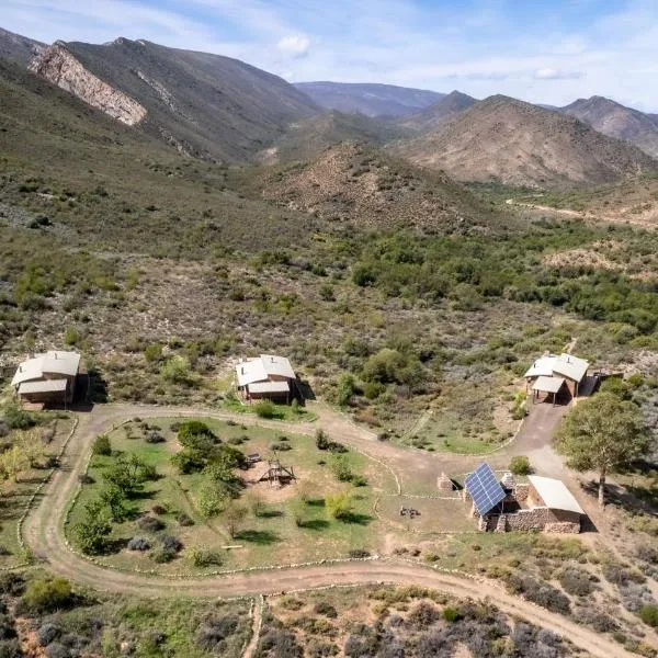 Kingfisher Eco-Cottages, Two Dam Sustainable Trout Farm, hótel í Montagu