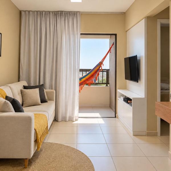 Apartamento em Ponta Ngra com Piscina e Lazer