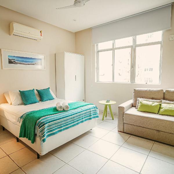 Apartamento luminoso e silencioso em Copacabana