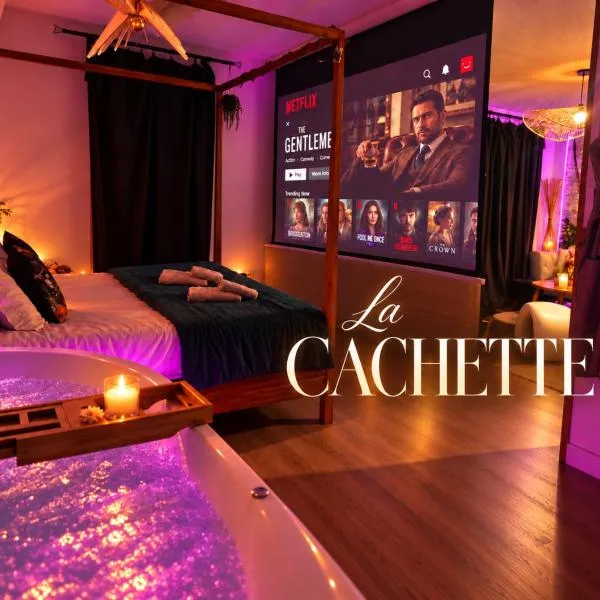 La Cachette Love Room Balnéo & Cinéma privé, hotel in Audenge