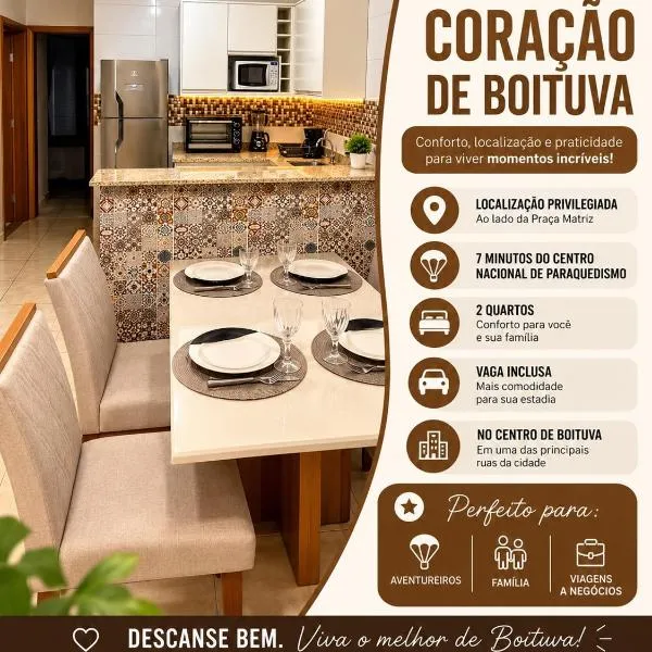 Apartamento 2 Quartos em Excelente Localização no Centro de Boituva ao Lado da Praça Matriz com Garagem Gratuita, hotell sihtkohas Boituva