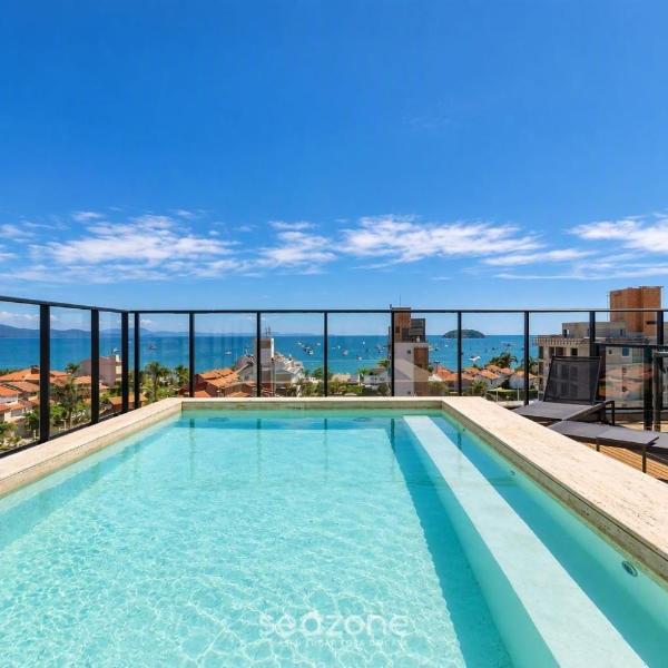 Studio em Cond. c/ Piscina e Vista Cid. SOT0103