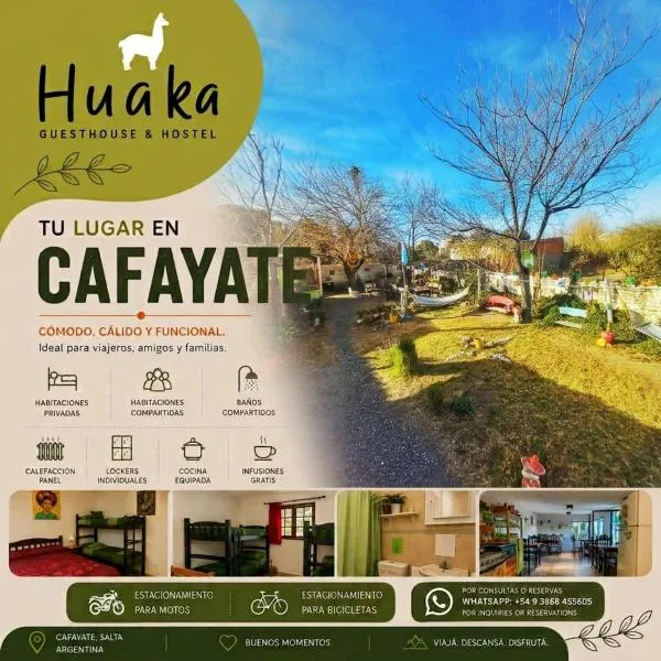 Huaka Guesthouse & Hostel、カファヤテのホテル