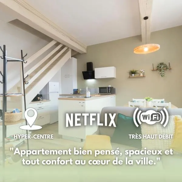 Agréable Duplex à 2 pas du Château, centre ville, hotel i Vitré