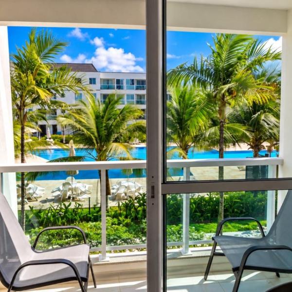 Flat Excelente em Porto de Galinhas frente para as piscinas