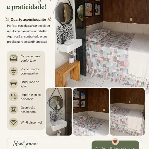 Quarto Privativo para Casal com Ar-condicionado, Wi Fi, Banheiro Privativo, hotel en Natal