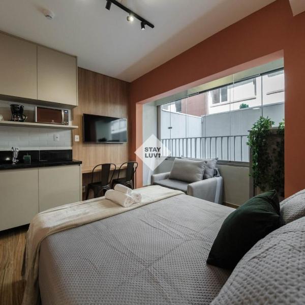 Studio moderno a poucos metros da Avenida Paulista