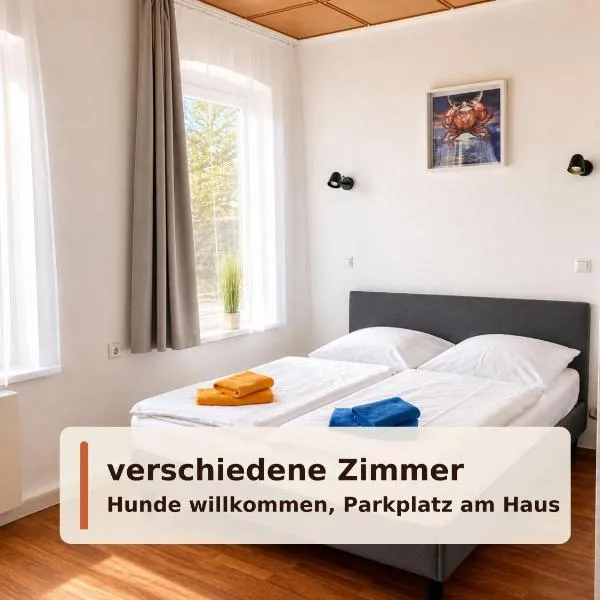 Zimmer ohne Küche Haus Krabbe für Kurzaufenthalt und Geschäftsreise, zwischen Bremerhaven und Cuxhaven, hotel Wremenben