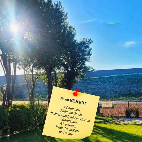 Ferienwohnung KIEK RUT - im Herbst nach Harlesiel, Wallbox & Infrarotkabine, NEU Kaminofen, alles für zwei Paare oder eine Familie, Gartenstrand, 3 Terrassen, hotel a Wittmund