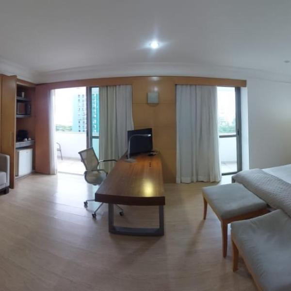 Apart no Mediterrâneo c varanda -Antigo Hotel Transamerica