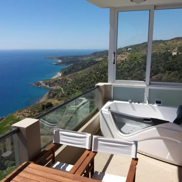 Akrotiri Panorama - luxury apartments with sea view: Rodhákinon şehrinde bir otel