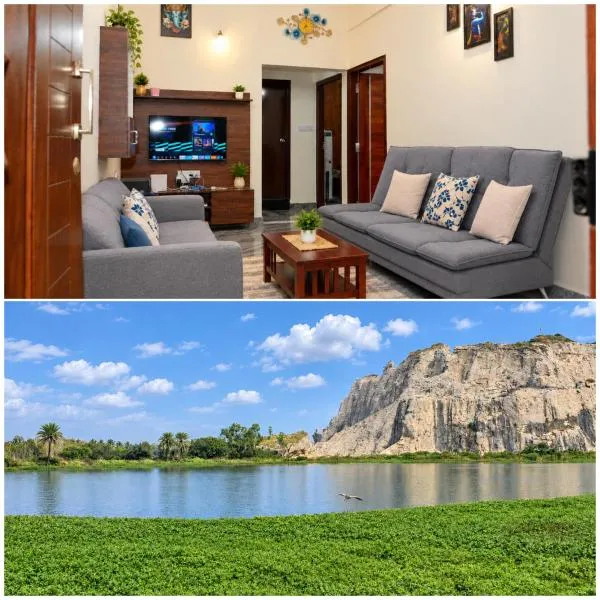 Cozy 2BHK moutain facing view、バンガロールのホテル