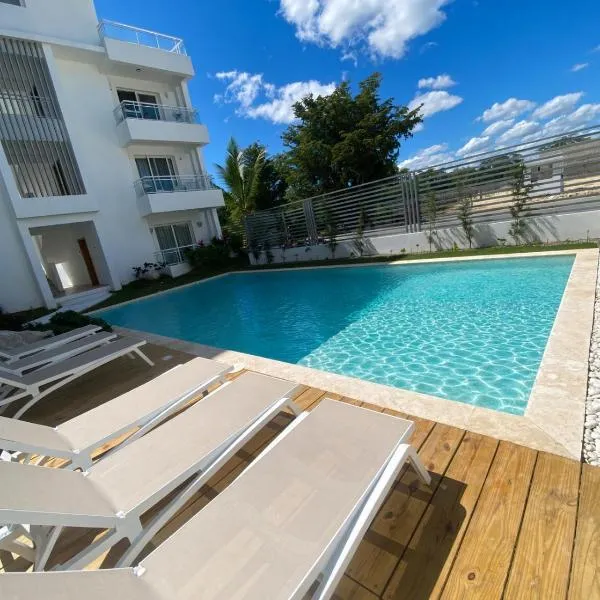 Studio con piscina a 10 min de Playa Dominicus Coral Azul 105, viešbutis mieste Bayahibe