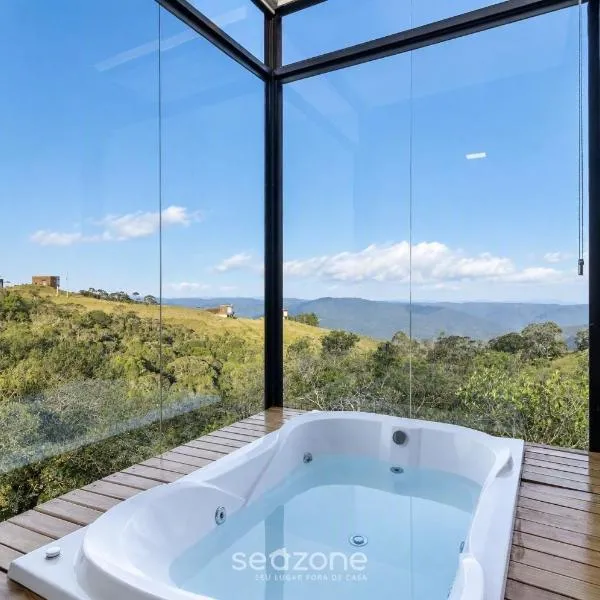 Cabana c/ jacuzzi e vista para as montanhas VST031, hotell i São Paulo dos Pinhais
