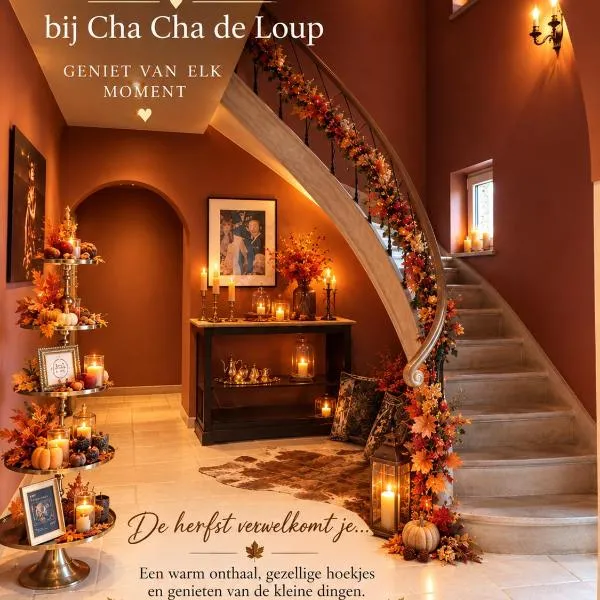 Cha Cha de Loup-Bed and Breakfast-Vakantiewoning- Verwarmd binnenzwembad en groot zonneterras in de Ardennen, hotel u gradu Rendeux
