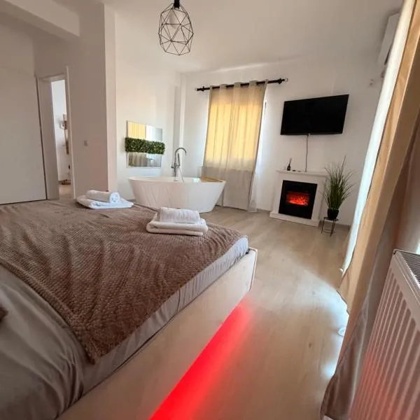 Luxury Studio Craiova -Fireplace & Bathtub, hotel Malu Maréban