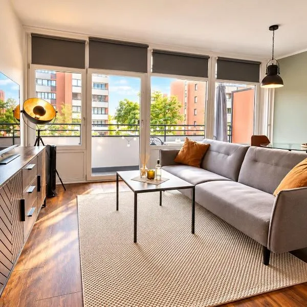 LP-Apartments Neuss-Düsseldorf Messe, Balkon, Küche, hotel v destinácii Neuss