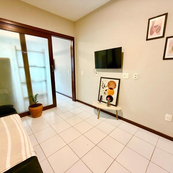 Espaço aconchegante em flat à beira-mar na Praia de Ponta Negra