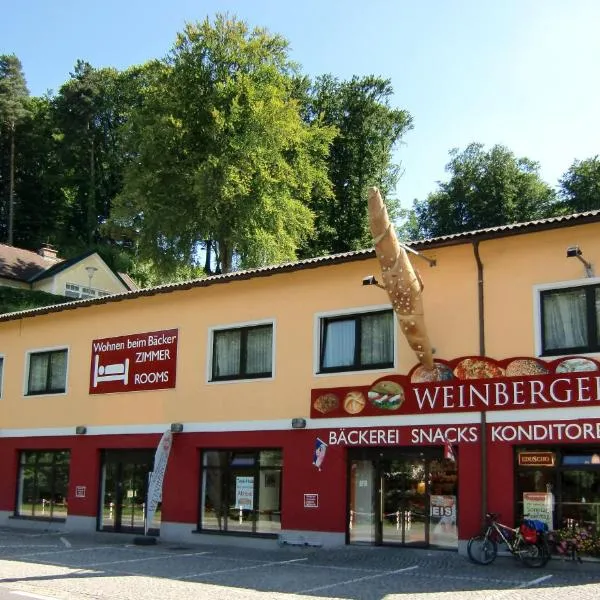 Wohnen beim Bäcker Weinberger, viešbutis mieste Ibsas prie Dunojaus