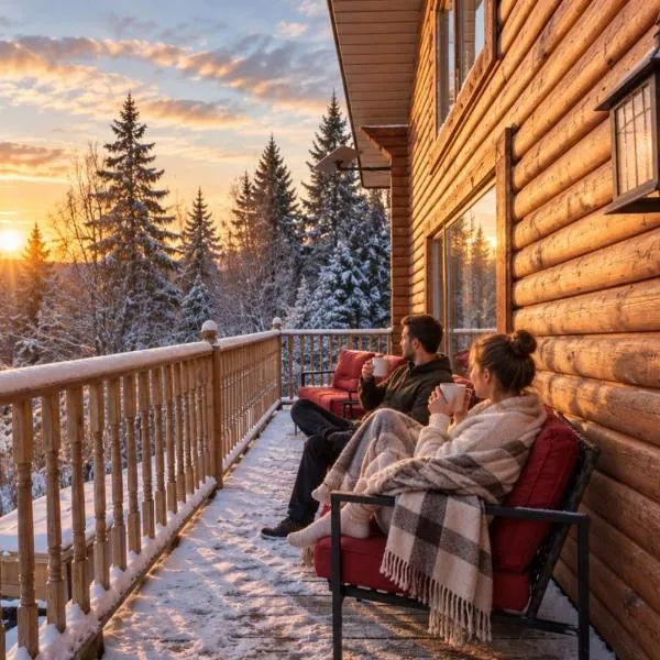 Chalet Saumon for 16 Guests , Parc appalaches, hotel u gradu 'Saint-Paul-de-Montminy'