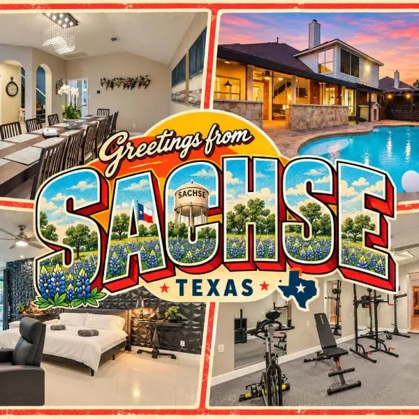 Prestigious 5BR 3,5BA Holiday Home with Pool, Sauna, Game Room & Bar, hotel en Sachse
