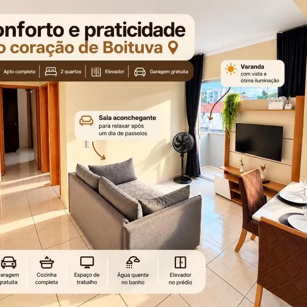 Apartamento no Centro de Boituva com 2 Quartos, Garagem e Elevador!, hotel u gradu 'Boituva'