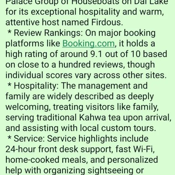 Veena Palace Group Of Houseboats, hotel em Srinagar