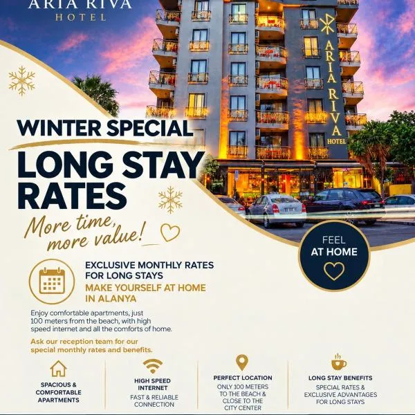 Aria Riva Apart Hotel, hotell i Alanya