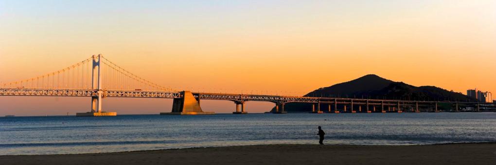 광안리 해수욕장 전경
