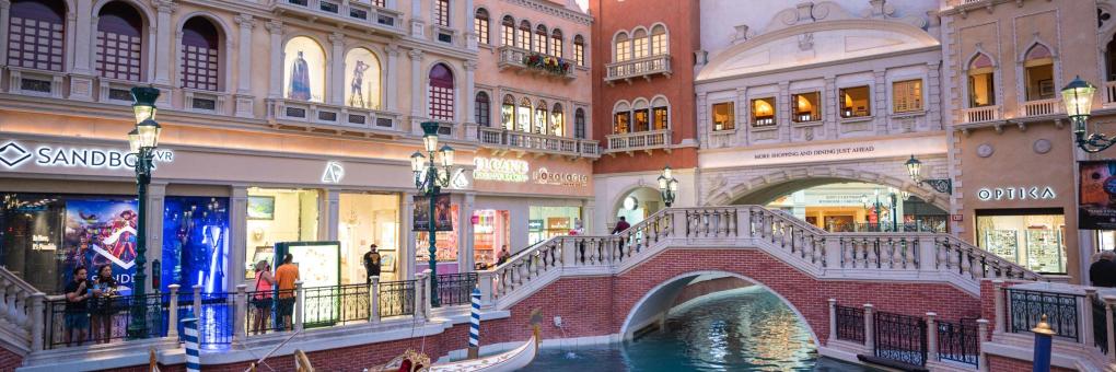 Торговый Центр Grand Canal Shoppes В Отеле-Казино, Лас-Вегас, США.