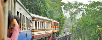 瀑布火車站（Kanchanaburi Railway Station）附近的飯店