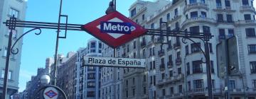 Stanica metra Plaza de España – hotely v okolí