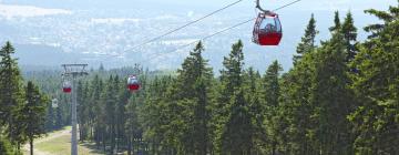 Viesnīcas netālu no apskates objekta gaisa gondolu pacēlājs Wurmberg–Seilbahn