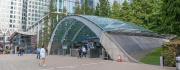 Canary Wharf metro stotis: viešbučiai netoliese