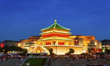 Bell Tower of Xi'an -monumentti – hotellit lähistöllä