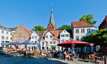 Flensburgo pėsčiųjų zona: viešbučiai netoliese
