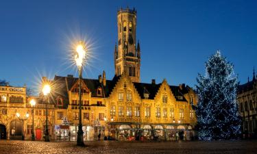 Vianočné trhy v meste Bruggy – hotely v okolí