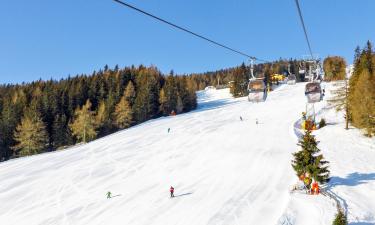 Hotelek a Kronplatz I felvonó közelében