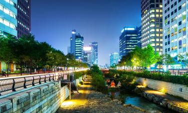 Cheonggyecheon: viešbučiai netoliese