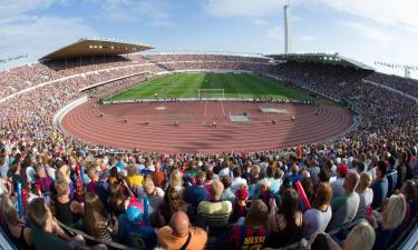 Helsinki Olympic Stadium – hotely v okolí