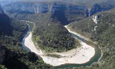 Hoteli v bližini znamenitosti soteska Ardeche