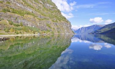 Hoteller nær Nærøyfjorden og Aurlandsfjorden