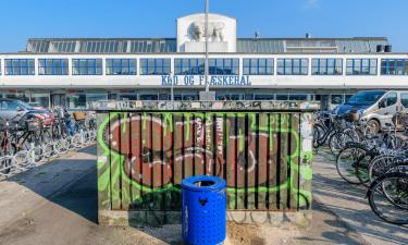 Hotelek a Kødbyen negyed közelében