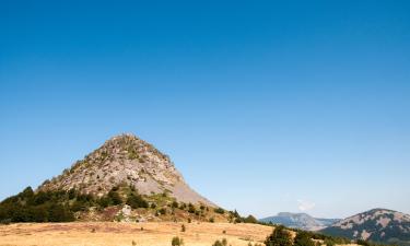 Mont Gerbier kalnas: viešbučiai netoliese