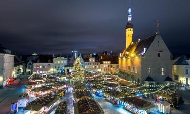 Hotellid huviväärsuse Tallinna Jõuluturg lähedal