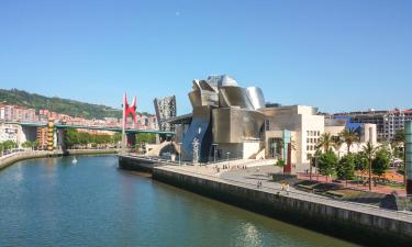Hotellid huviväärsuse Guggenheimi muuseum Bilbaos lähedal